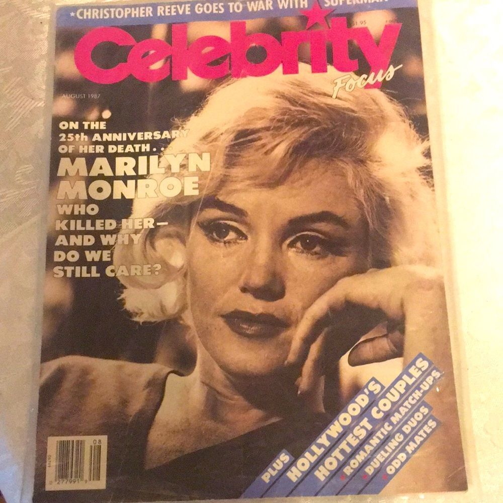 Celebrity Focus 1987 Magazine Featuring Marilyn Monroe - Vintage